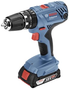 Bosch Professional GSB 18V-21  -Wkrętarka udarowa akumulatorowa  zaw. 2 akumulatory, zaw. ładowarkę, zaw. walizkę