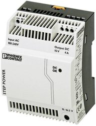Zasilacz na szynę DIN Phoenix Contact STEP-PS/1AC/15DC/4, 15 V/DC, 4 A, 60 W