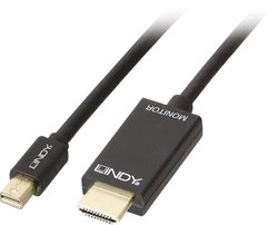 Przejściówka Mini DisplayPort, HDMI LINDY LINDY Mini DisplayPort/HDMI 4K30 1m 36926, 1.00 m