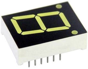 7-segmentowy wyświetlacz niebieski 9,10 mm 3.2V ilość cyfr: 1 TRU Components TRU-7S1-36BAG Wyświetlacz 7 segmentowy TRU-7S1-36BAG TRU COMPONENTS TRU-7S1-36BAG  niebieski