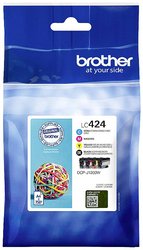 Brother atrament LC-424VAL tusz oryginalny Combi-Pack Czarny, Cyjan, Magenta, Żółty LC424VAL