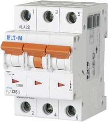 Wyłącznik automatyczny Eaton PXL-C63/3 236432, 3 styki, 400 V/AC, 63 A