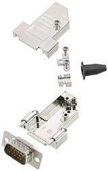 Zestaw listew męskich D-Sub encitech DTSL09-SJSRG-S-HDP15-W-K 6355-8092-01, rzędy: 3, styki: 15, 45 °, 1 szt.