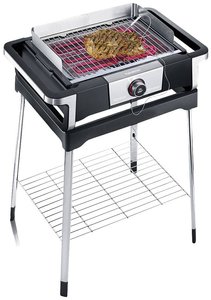 Grill elektryczny Severin 8118, 3000 W, czarny, srebrny