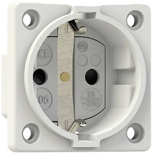Gniazdo eletryczne montażowe PCE 10584-0wsc, bez pokrywy,0x42x50 mm, białe