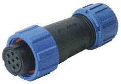 Złącze męskie okrągłe Deltron Connectors DELKSP1310/S7I, styki:7, 125 V, 5 A, 1 szt.