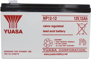 Akumulator ołowiowy Yuasa NP12-12 NP1212, AGM, 12 V, 12 Ah