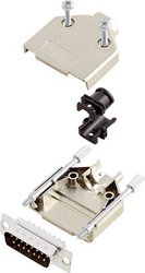 Zestaw listew męskich D-Sub encitech DTPK-M-15-DMP-K 6355-0031-02, rzędy: 2, styki: 15, 180 °, 1 zest.