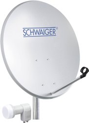 Jednostka zewnętrzna SAT Schwaiger SPI5500SET2 (55 cm + podwójne LNB) dla maksymalnie 2 uczestników Schwaiger SPI5500SET2 Antena satelitarna bez odbiornika Ilość uczestników: 2