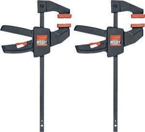 Zacisk jednoręczny EZS 110/40, zestaw 2 szt Bessey EZS11-4SET Maksymalna rozpiętość:110 mm  Posuw:40 mm