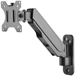 Digitus DA-90396 Pojedynczy uchwyt ścienny do monitora sprężyny gazowej 17-32'', 8 kg (maks.), Czarny Uchwyt ścienny do monitora Digitus DA-90396 33,0 cm (13'') - 81,3 cm (32'')