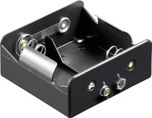 Komora baterii Goobay 11452 2 x D (R20), Złącze zatrzaskowe, (D x S x W) 73 x 71 x 31 mm