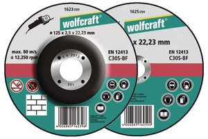 Tarcza tnąca wygięta Wolfcraft  1623300 125 mm 5 szt.