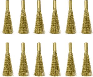 Wymienny pędzel do rylca z włókna szklanego, komplet 12-częściowy (drut mosiężny) 4 mm  TOOLCRAFT TO-5864076 Średnica 4 mm    12 szt.