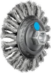 PFERD COMBITWIST szczotka stożkowa pleciona KBG Ø 115 x 15 mm Drut ze stali nierdzewnej M14 Ø 0,35 do szlifierki kątowej 43315013 1 szt.