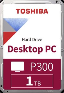 Toshiba P300 1 TB  Dysk twardy wewnętrzny, 3,5'' (8,9 cm) SATA III HDWD110UZSVA Opakowanie zastępcze