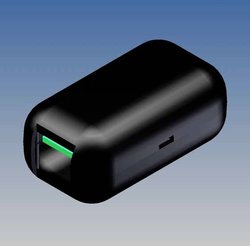 TEKO Small ABS pocket crabeure, bez nieded corners, two openings for connector 14,7 x 12,5 mm, snap-on cloing. 56 x 31 x 24 mm Black RAL 9004 Obudowa uniwersalna TEKO 10006/2.9, (D x S x W) 56 x 31 x 24 mm, ABS, 1 szt.