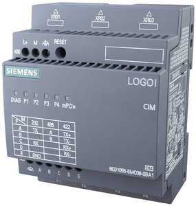 Moduł rozszerzeń PLC Siemens LOGO! CIM 6ED1055-5MC08-0BA1, na szynę DIN 35 mm, szerokość 4 TE