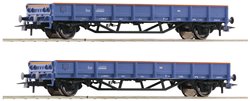 Wagon płaski Roco 6600046 H0 zestaw 2 wagonów burtowych firmy Volkerrail