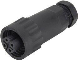 Gniazdo kablowe IP67 serii WA22, 1 szt.