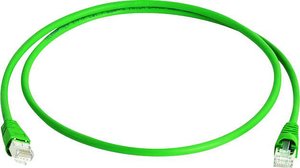 Kabel LAN Telegärtner L00000A0231, 1 szt., RJ45, CAT 6a, S/FTP, 0.25 m, zielony