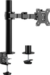 Uchwyt biurkowy Speaka Professional SP-MM-210 do pojedynczych monitorów o przekątnej 43,18 - 81,28 cm (17 - 32) cali Uchwyt do monitora SpeaKa Professional SP-MM-210 43,2 cm (17'') - 81,3 cm (32'')