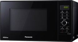 Kuchenka mikrofalowa z funkcją grillowania i pojemnikiem do gotowania na parze (23 l miejsca do gotowania), czarna Mikrofalówka Panasonic NN-GD35HBGTG 1000 W z wyświetlaczem czarny