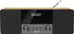 Radio TechniSat DIGITRADIO 3 DAB+, UKW z pilotem, funkcja budzika, funkcja ładowania akumulatora drzewo orzechowe