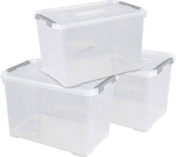 Pudełko z tworzywa sztucznego Curver HANDY 240682 zamknięta, do sztaplowania (S x W x G) 400 x 390 x 600 mm przeźroczysty 3 szt.